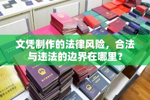 略阳文凭制作的法律风险，合法与违法的边界在哪里？