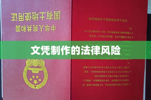 略阳文凭制作的法律风险
