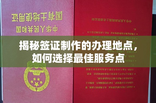 略阳揭秘签证制作的办理地点，如何选择最佳服务点