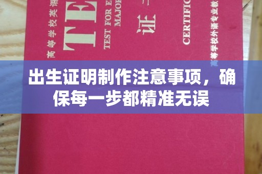 略阳出生证明制作注意事项，确保每一步都精准无误